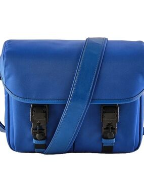 Oberwerth Blue Camera Messenger Bag with Adjustable Strap size Medium